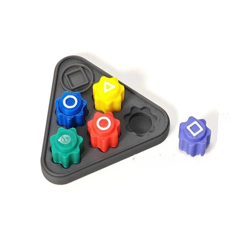 Korean Folk Game Sets Dice Party Game Props Square Circle Triangle Family Stone Catching Game Props Gonggi Jack Set For Kid